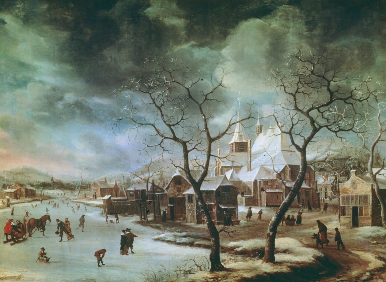 Scena invernale da Jan Abrahamsz. Beerstraten