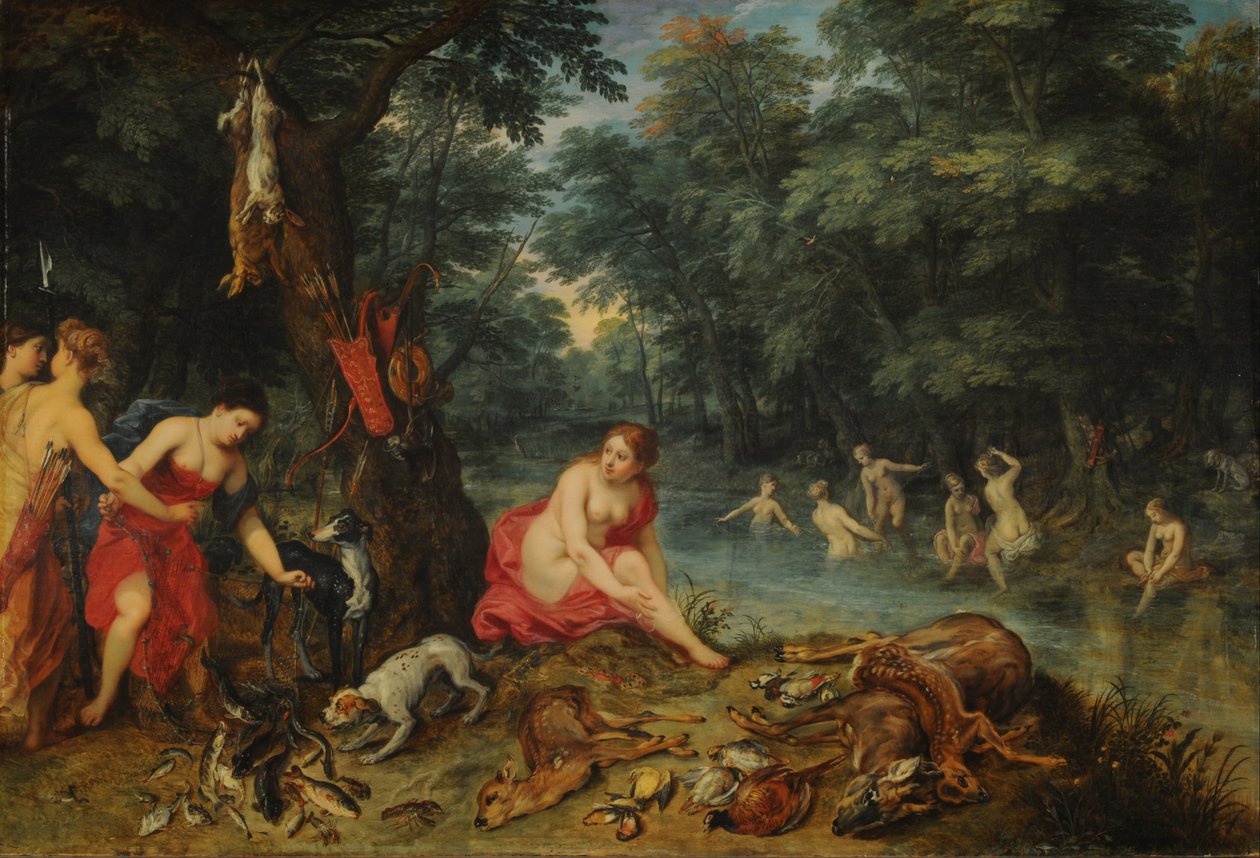 Bagno di Ninfe (Le Ninfe di Diana che Tornano dalla Pesca) da Jan the Elder Brueghel