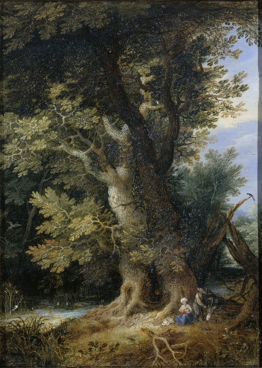 Riposo durante la fuga in Egitto da Jan the Elder Brueghel