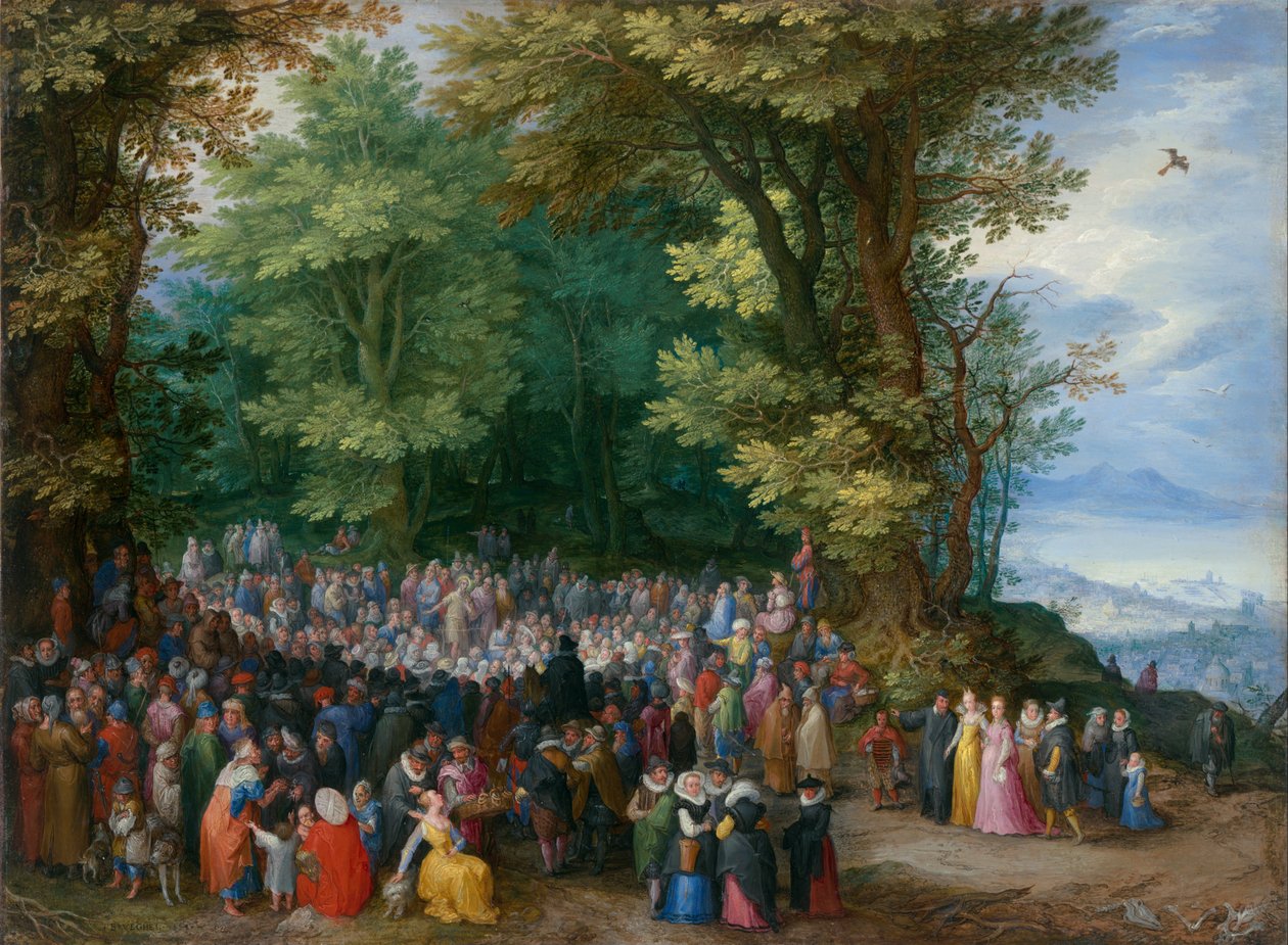 Il sermone sul monte da Jan the Elder Brueghel