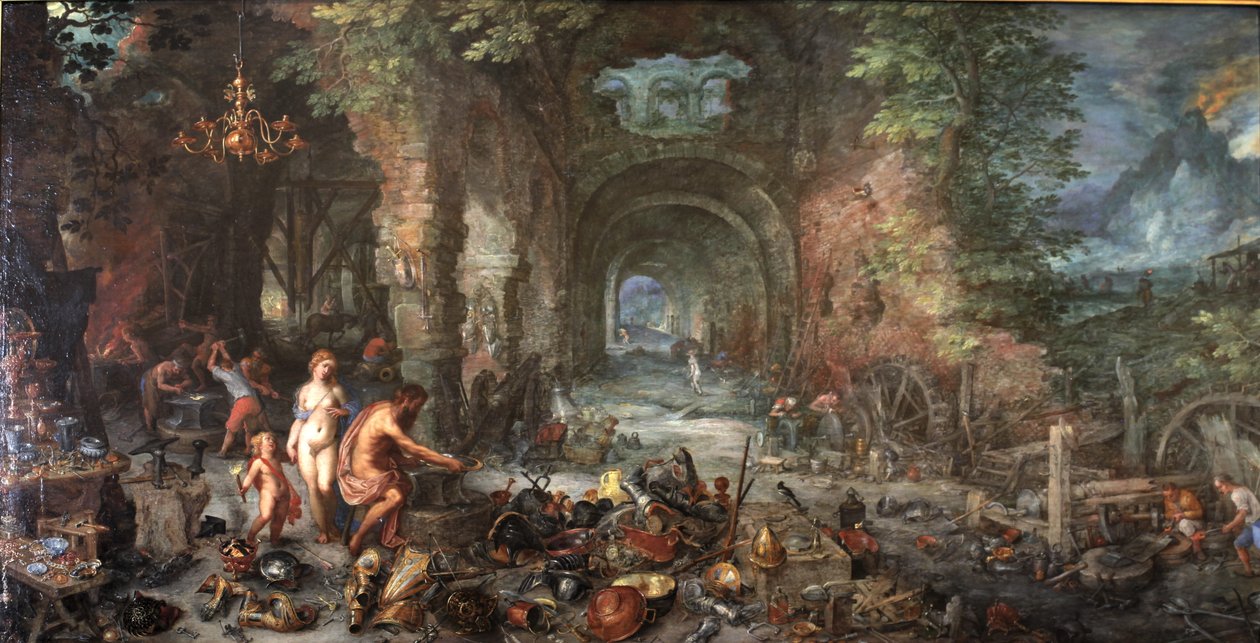 Il fuoco da Jan the Elder Brueghel