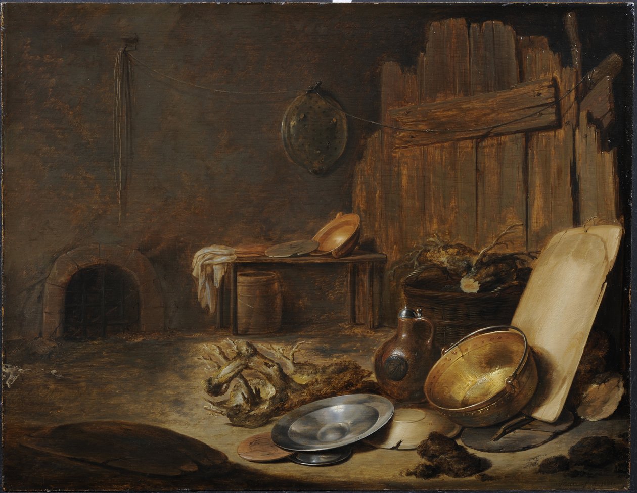 Natura morta in un fienile da Jan Davidsz de Heem