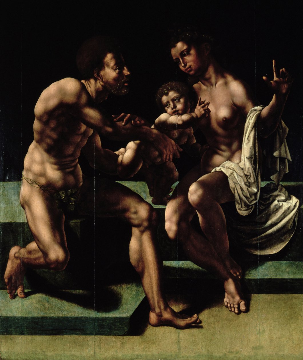 Cibele che implora Saturno di risparmiare il suo bambino da Jan Gossaert