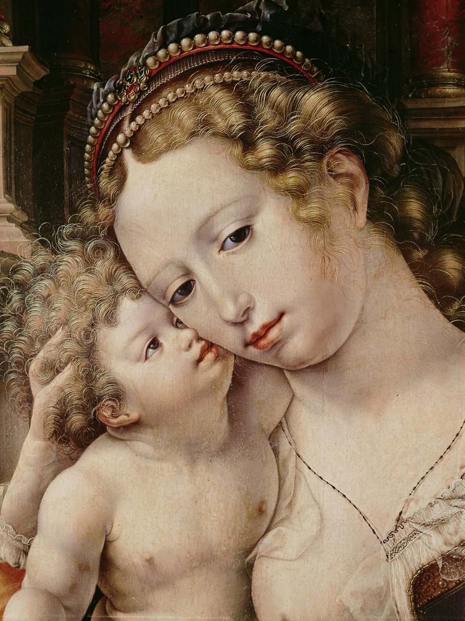 Vergine e Bambino (dettaglio) da Jan Gossaert