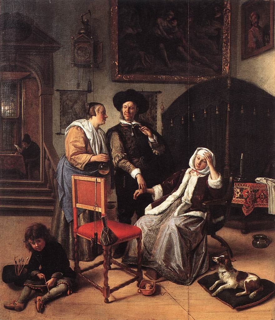 Visita del dottore da Jan Havickszoon Steen