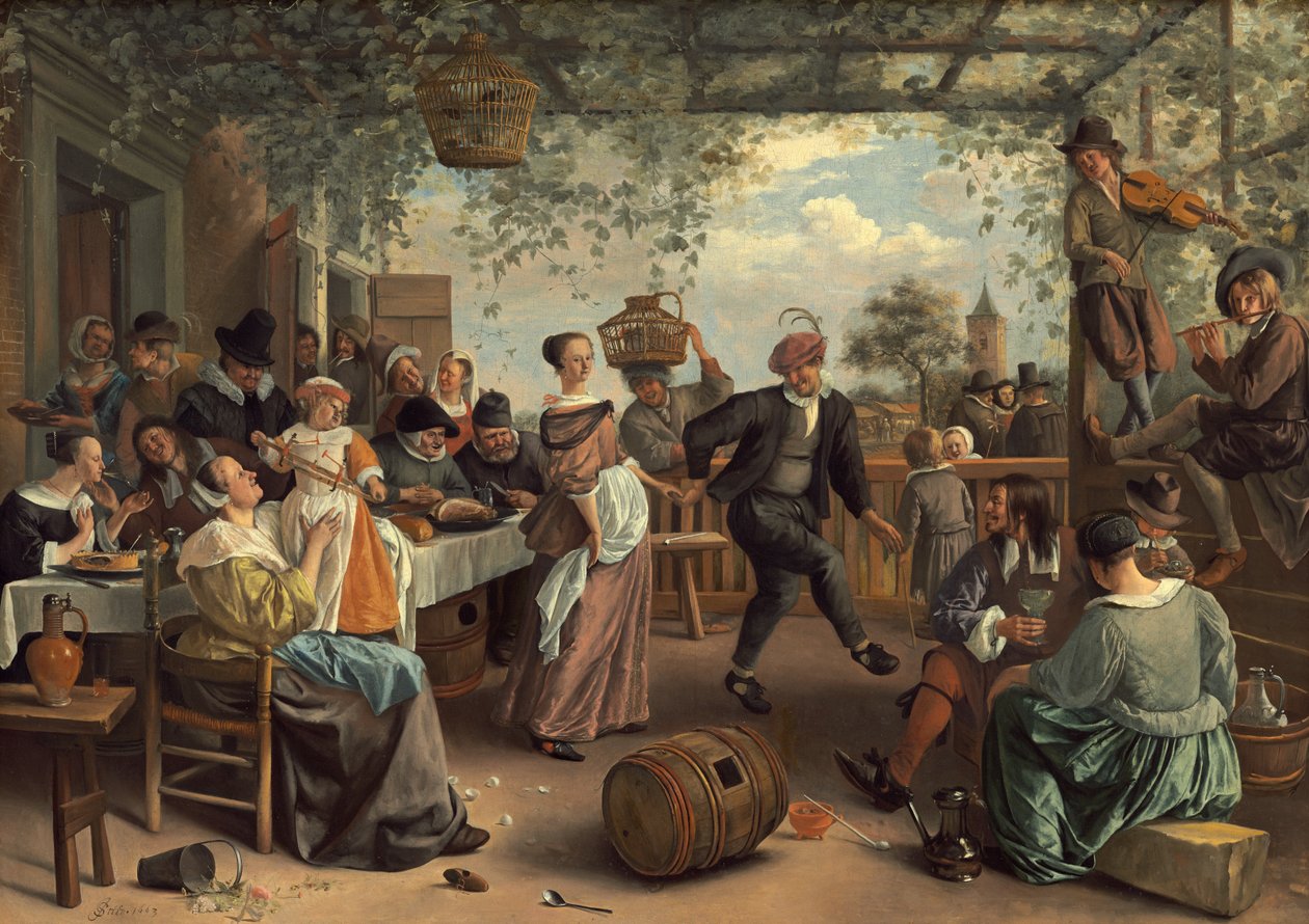 La coppia danzante da Jan Havickszoon Steen