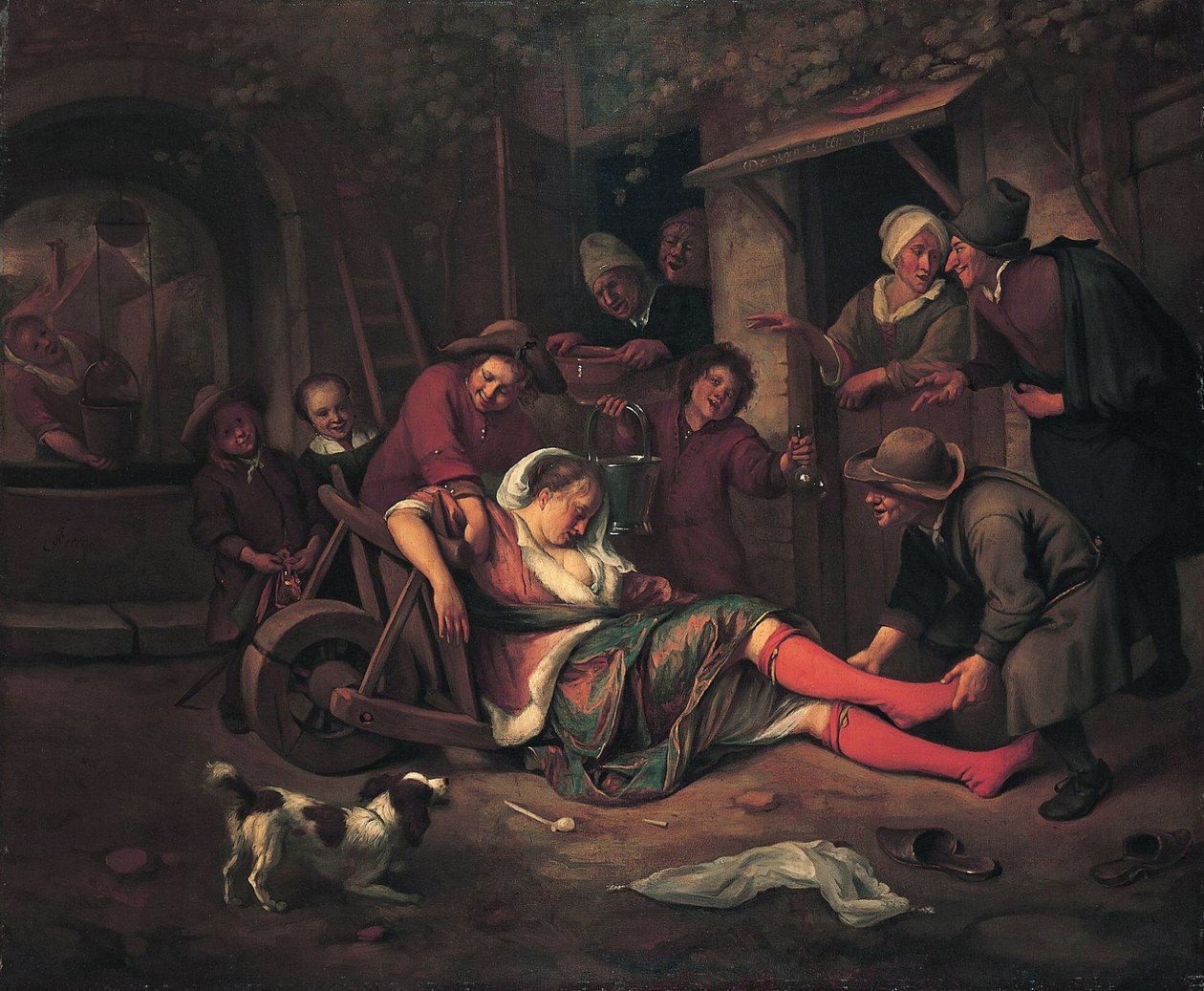 Il vino è un beffardo da Jan Havickszoon Steen