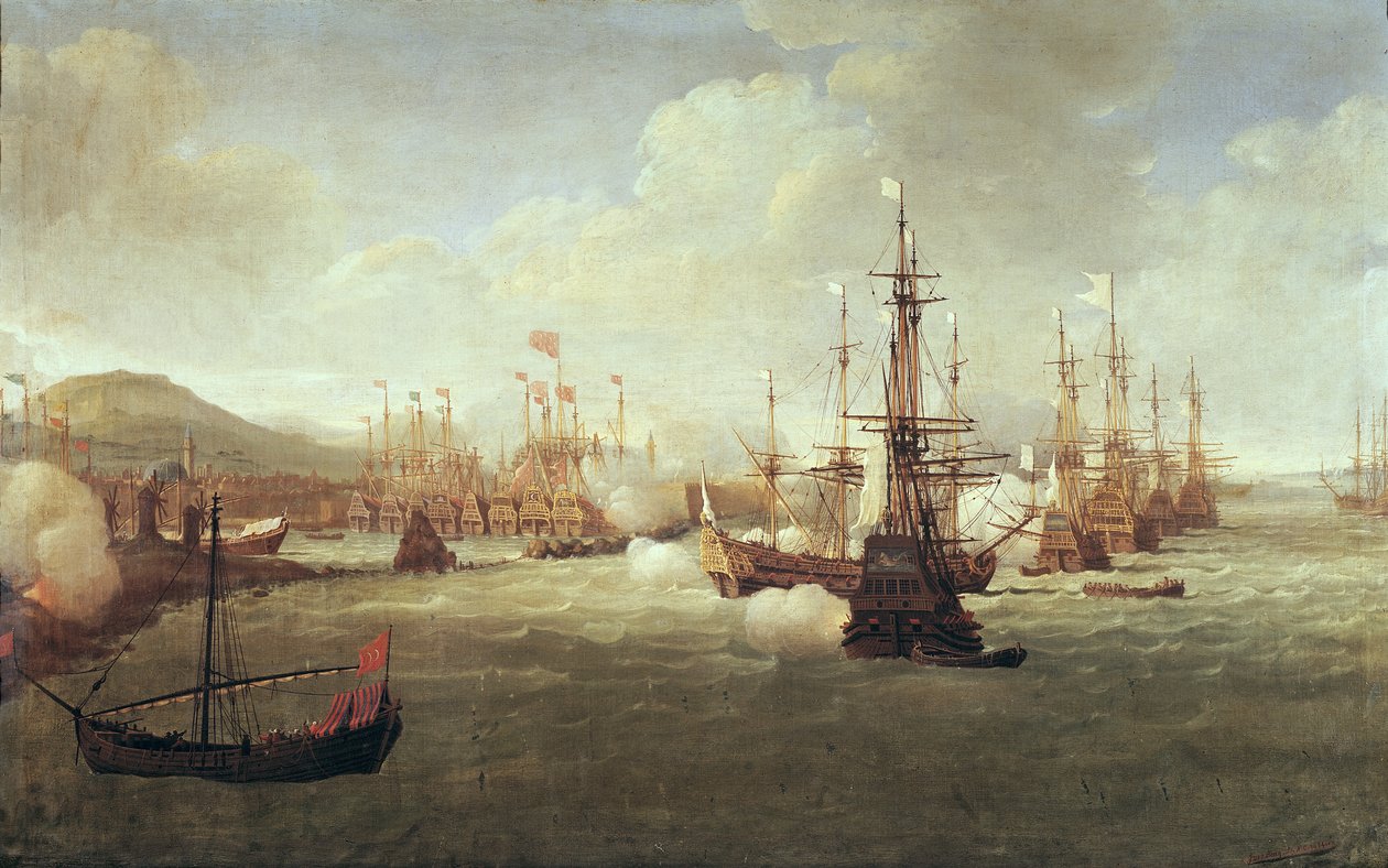 Abraham Duquesne (1610-88) a Chios da Jan Karel Donatus van Beecq