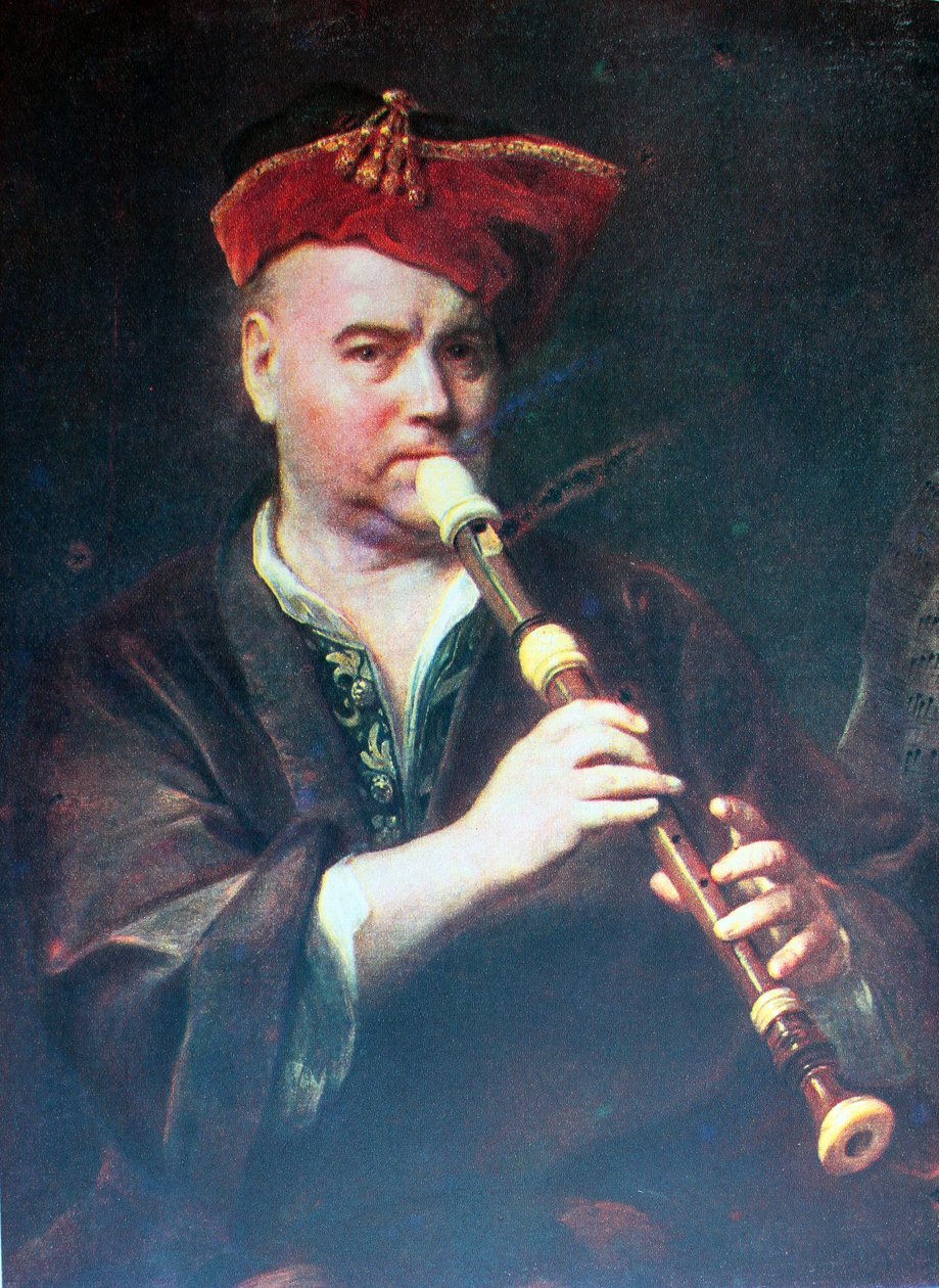 Il flautista da Jan Kupecký