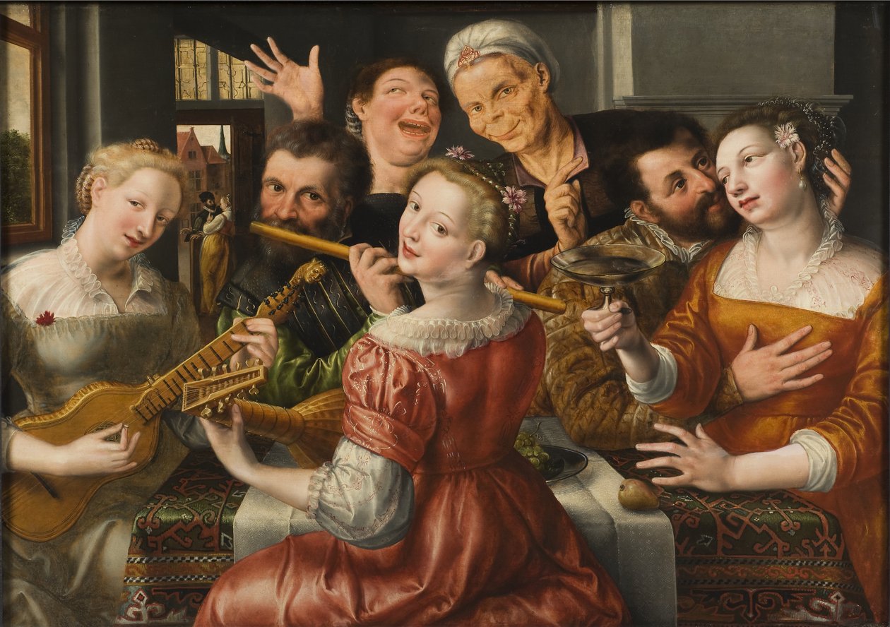 Una Compagnia Allegra da Jan Massys or Metsys