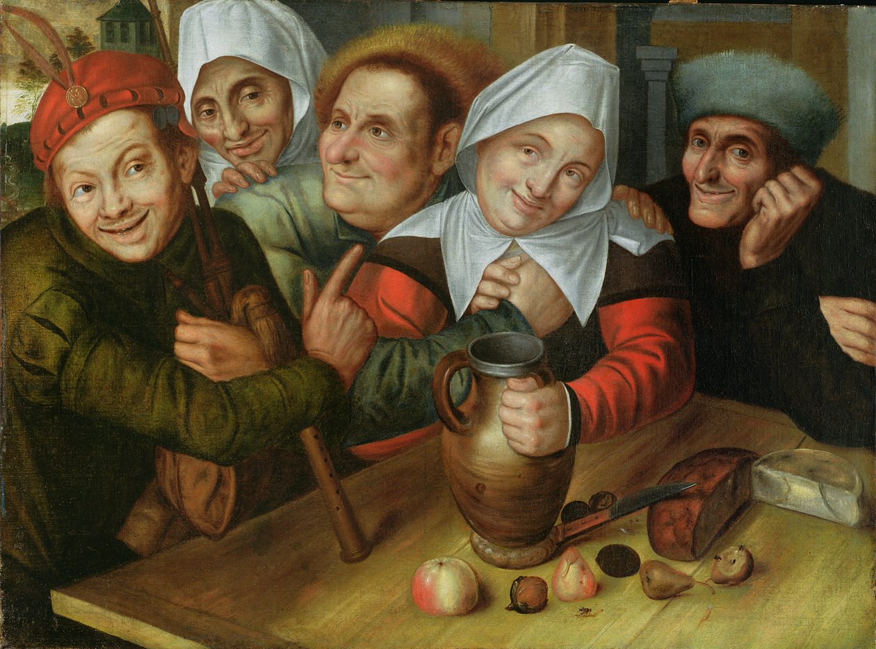 Una compagnia allegra, c.1557 da Jan Massys or Metsys