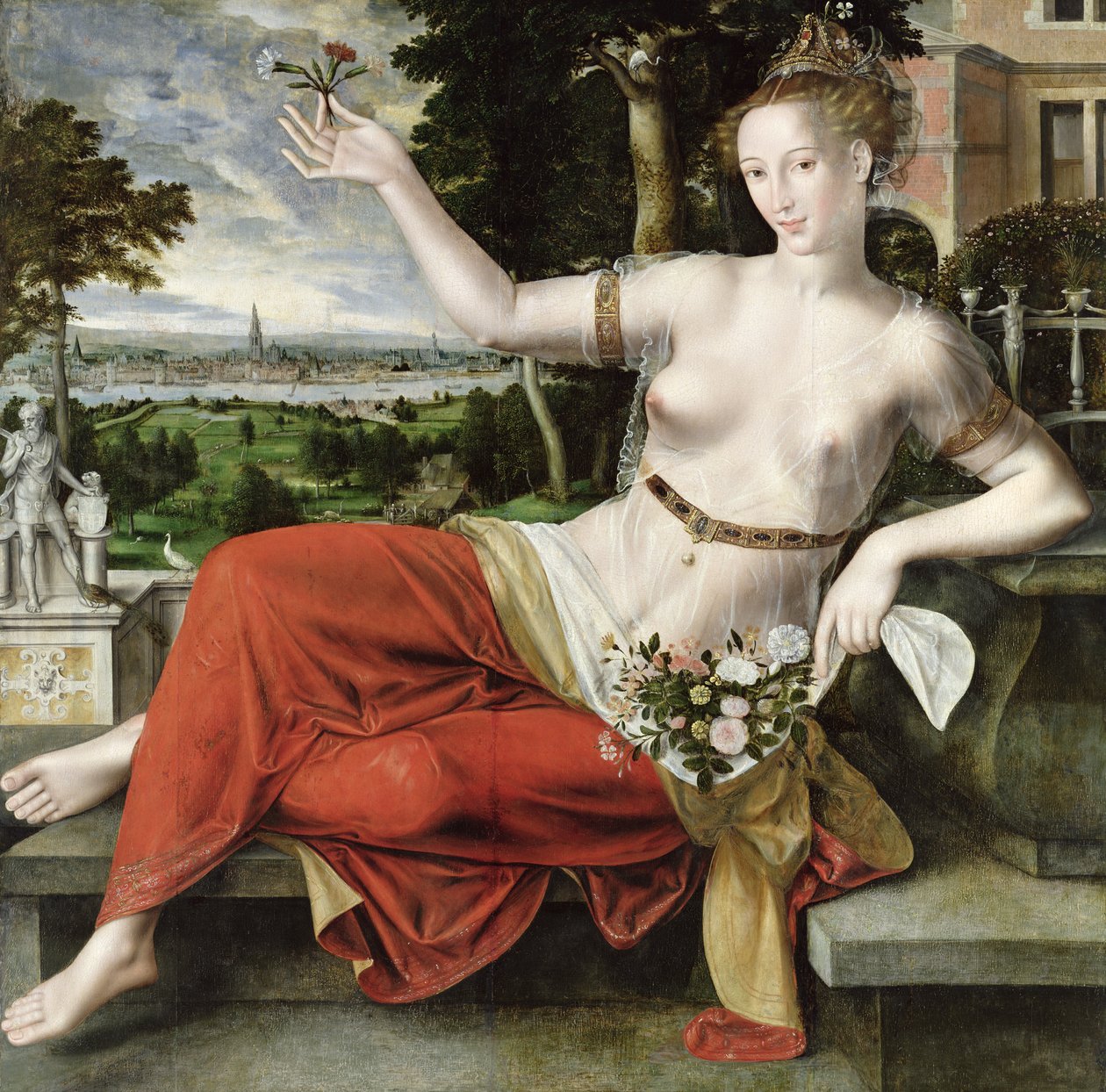 Flora, 1559 da Jan Massys or Metsys