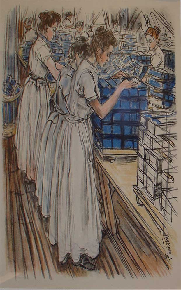 Fabbrica di candele Inpaksters da Jan Toorop
