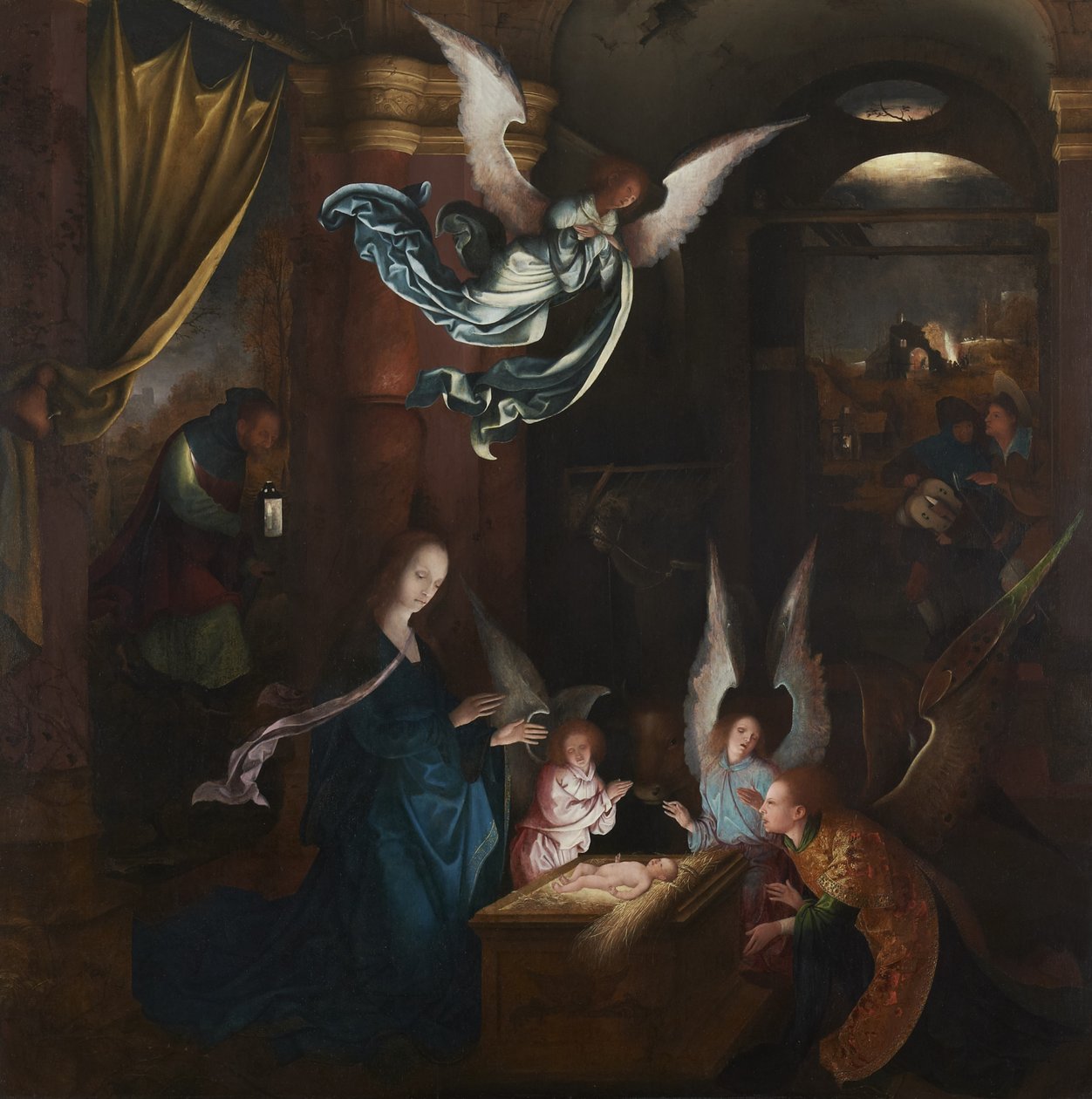 La Natività, c.1515-20 (recto) da Jan de Beer