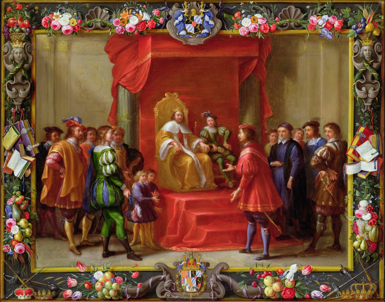 Pietro IV, Re di Aragona visitato da Guillaume-Raymond Moncada da Jan van and Primo, Luigi Kessel