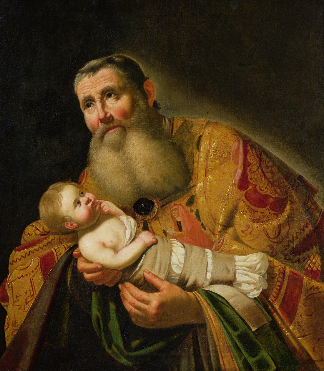 San Simeone che Presenta il Bambino Cristo nel Tempio da Jan van Bijlert or Bylert