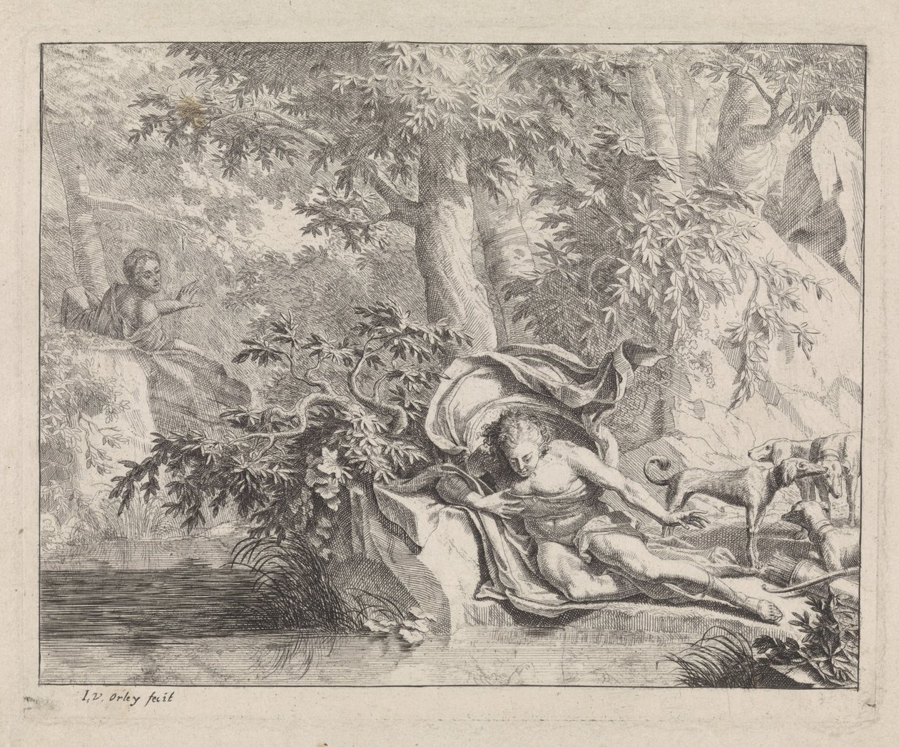 Narciso ed Eco da Jan van Orley  