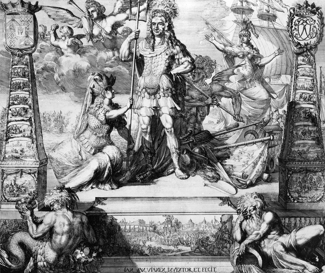 Ritratto allegorico di Cornelis Tromp, 1688 da Jan van Vianen