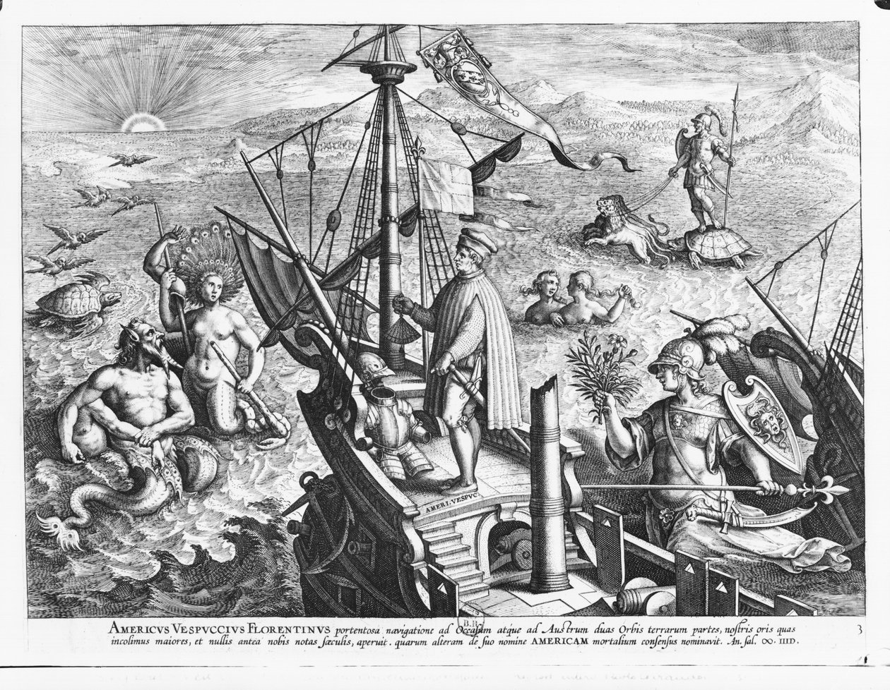 Amerigo Vespucci (1454-1512) da Jan van der Straet