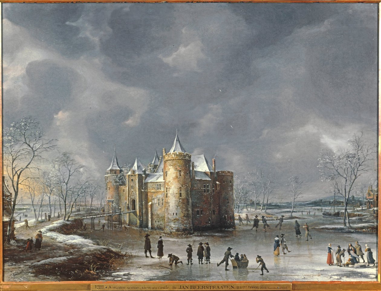 Il castello di Muiden in inverno da Jan Abrahamsz. Beerstraten