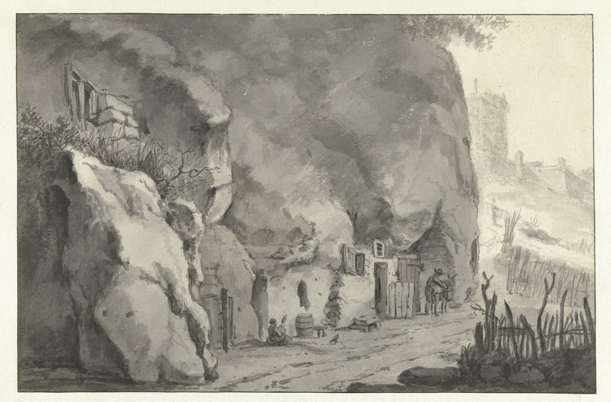 Case rupestri sulla Loira da Jan Asselijn (attributed to)
