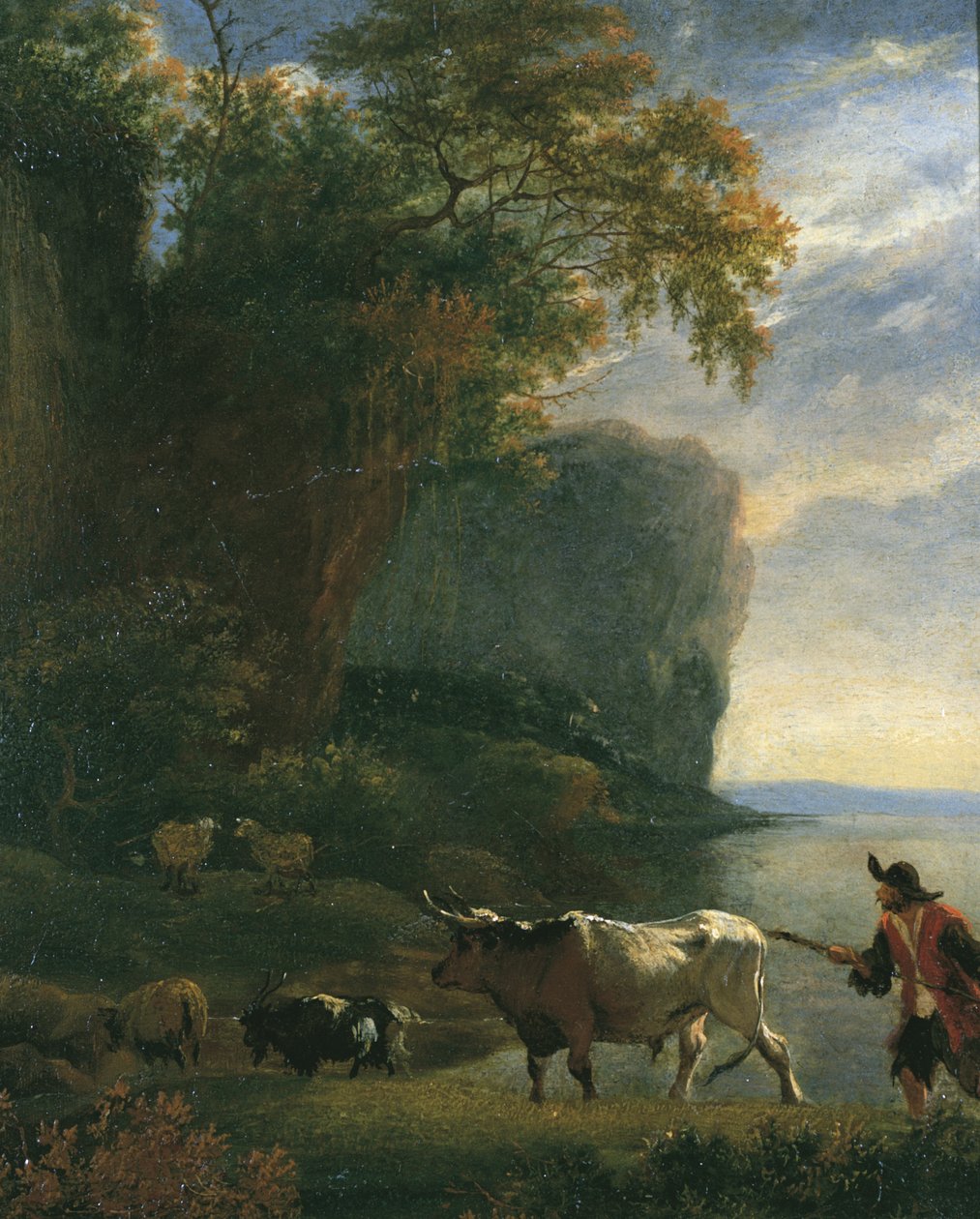 Paesaggio con mandriano, c.1640s da Jan Asselijn