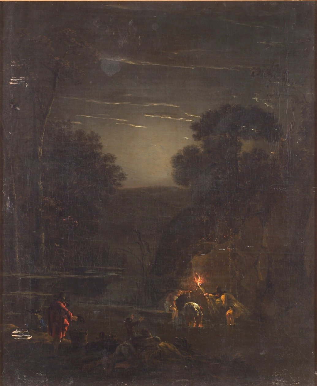 Pesca notturna di gamberi da Jan Asselijn