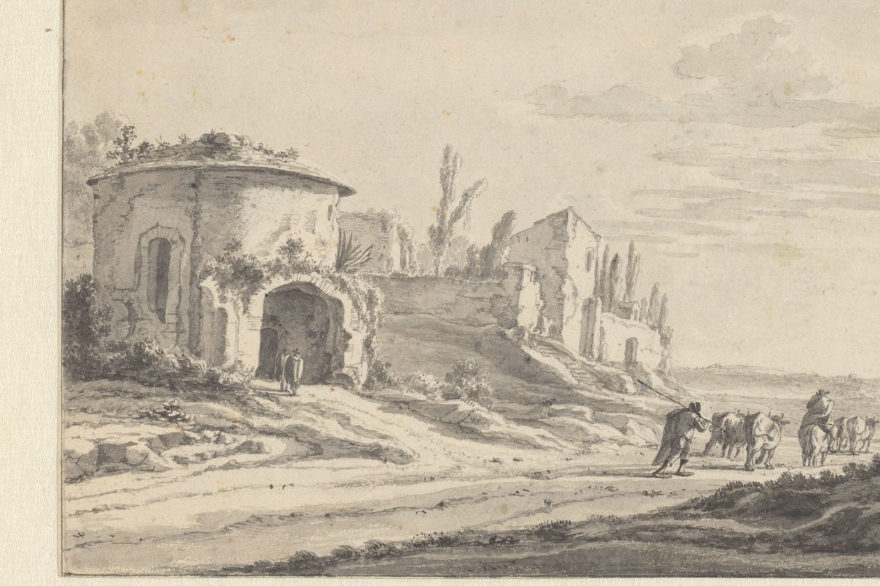 Veduta di S. Teodoro a Roma da Jan Asselijn
