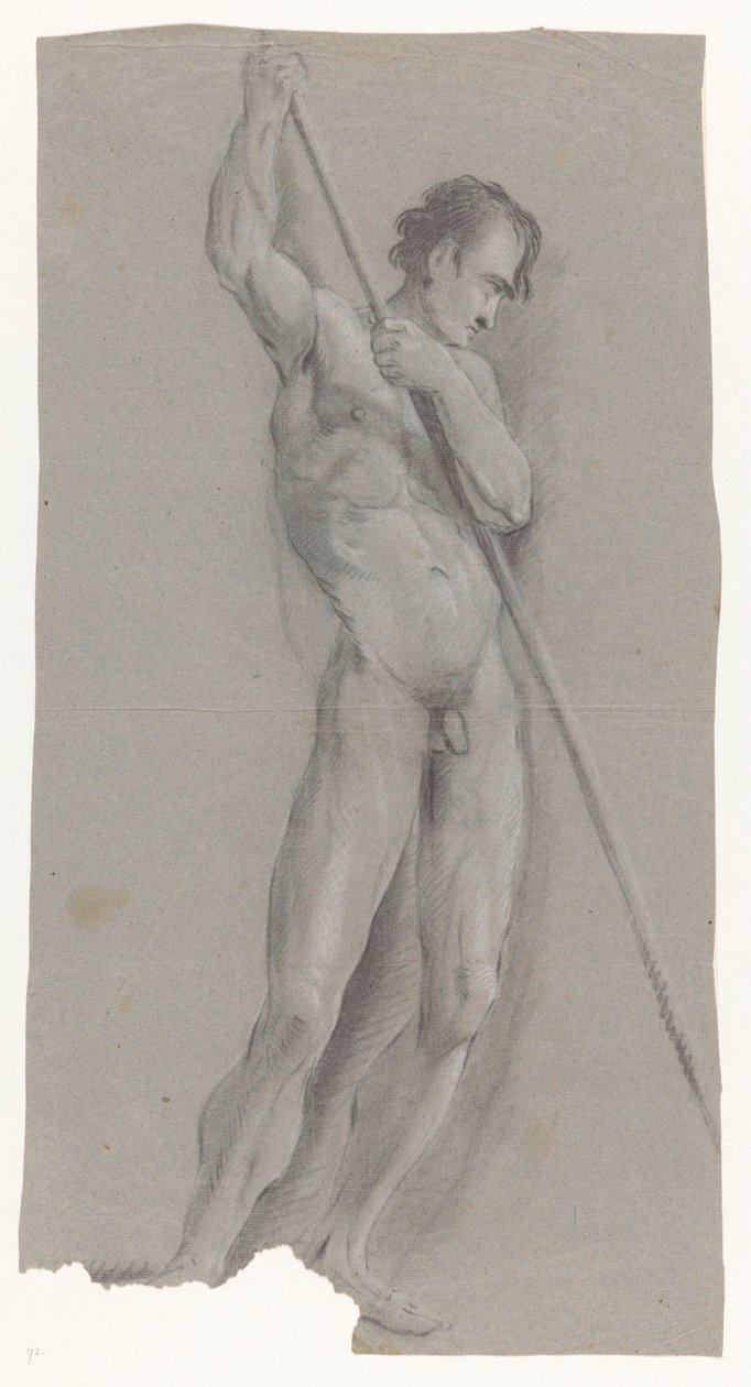 Uomo nudo con bastone da Jan Brandes (possibly)