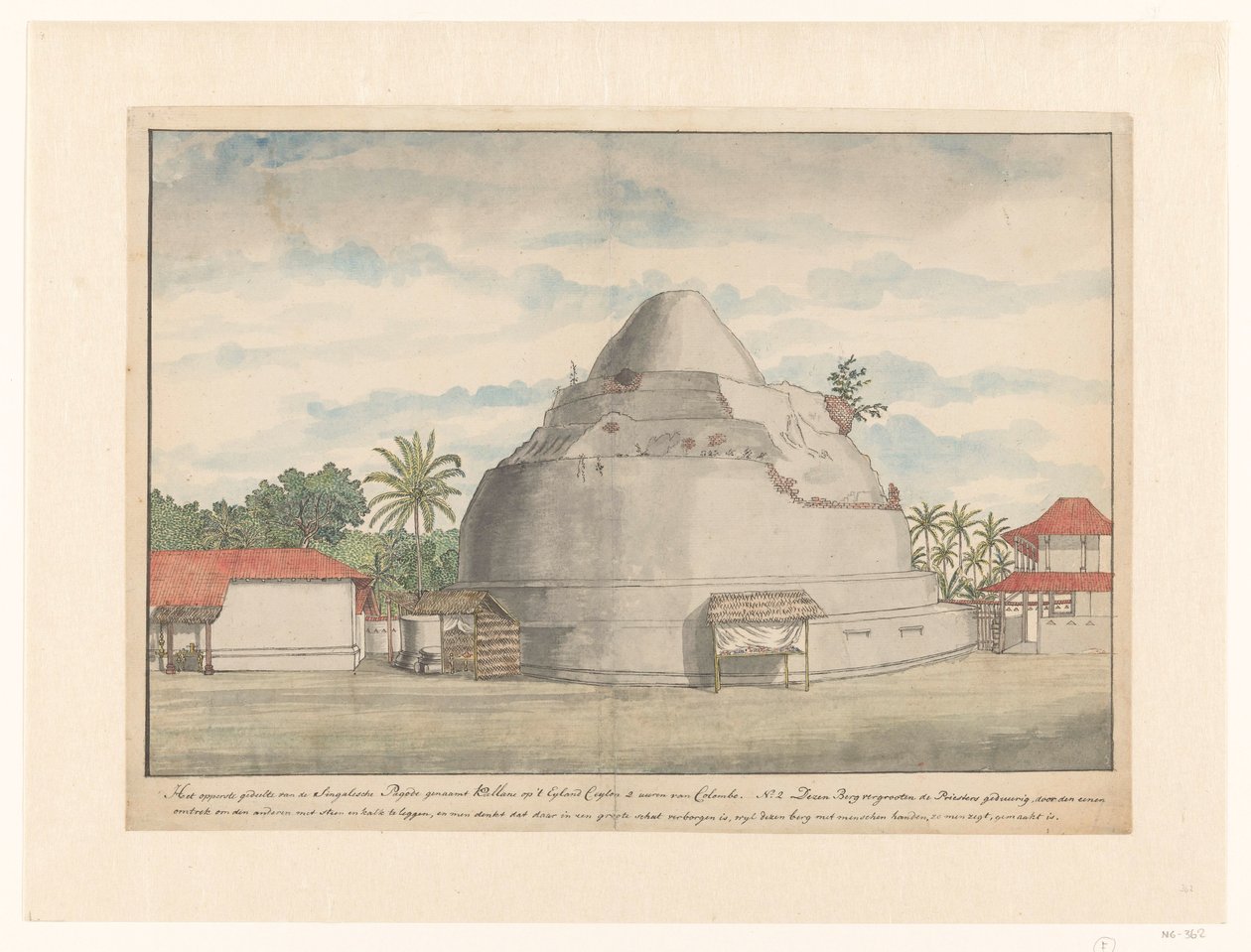 Stupa di Kalyani a Ceylon da Jan Brandes