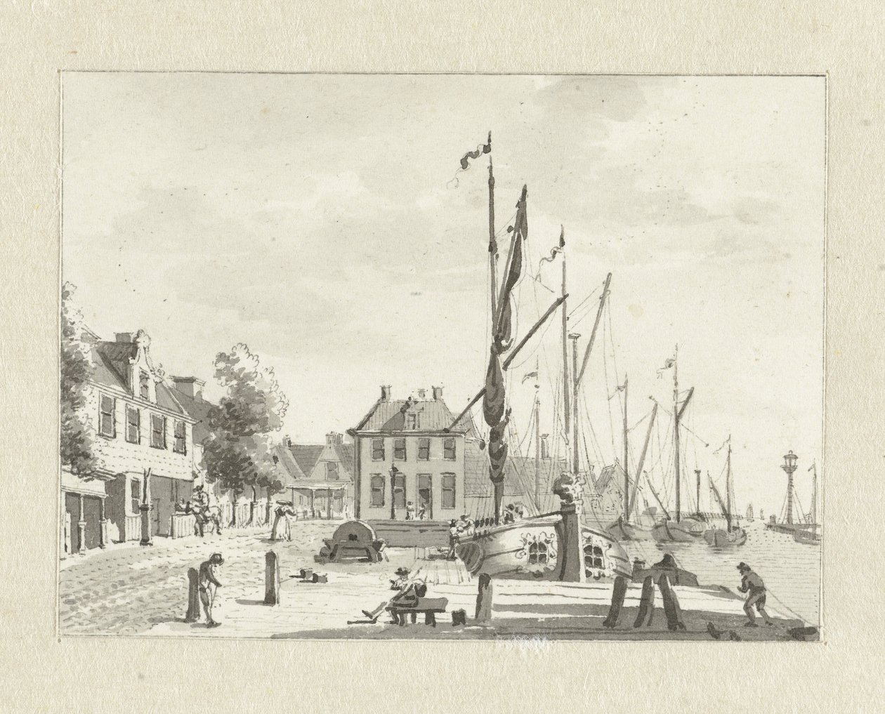Veduta di De Lemmer (?) da Jan Bulthuis