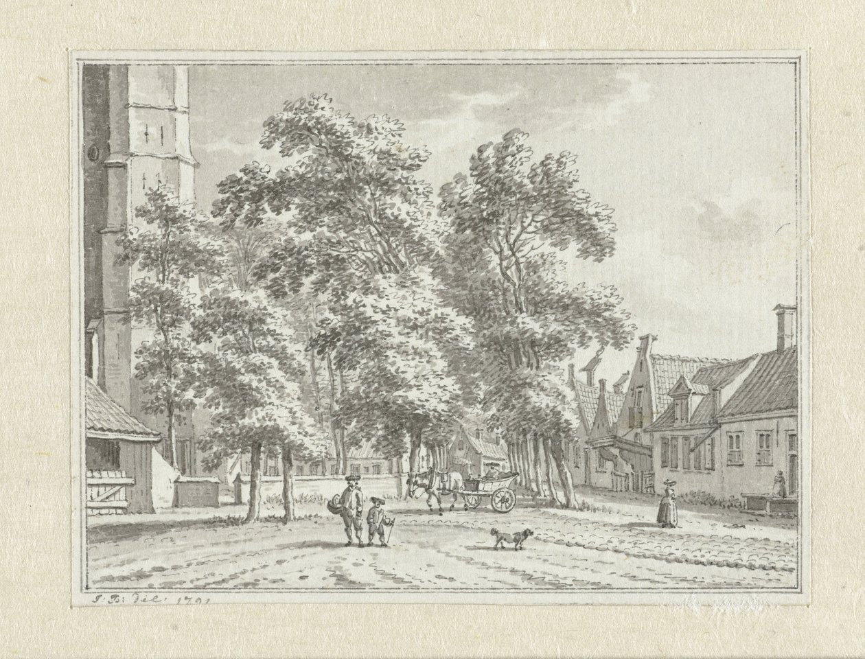 Veduta di Serooskerke da Jan Bulthuis
