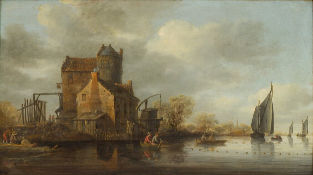 Veduta di un fiume olandese da Jan Coelenbier