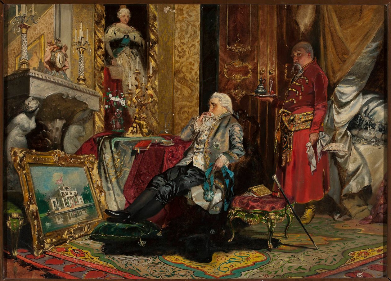 Il re Stanisław August Poniatowski a Pietroburgo da Jan Czesław Moniuszko