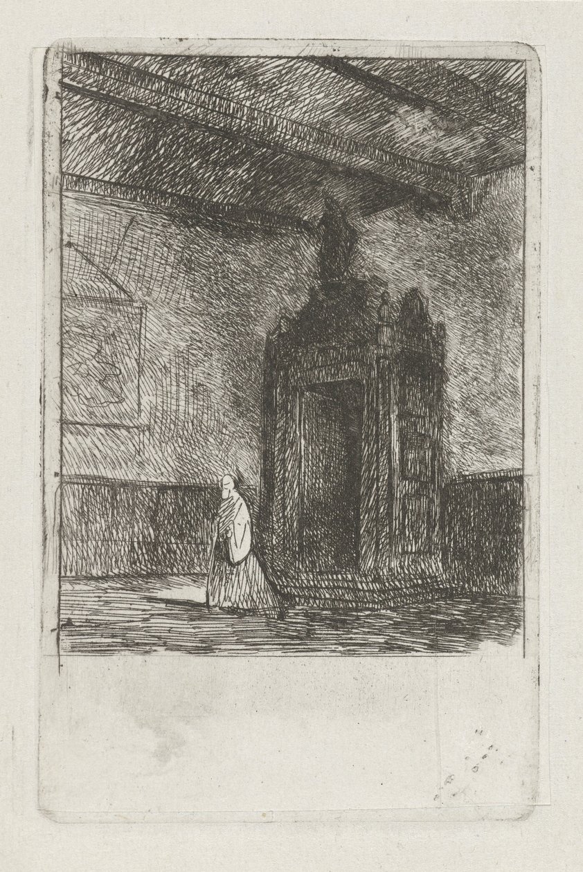 Interno di un edificio liturgico da Jan Diederikus Kruseman