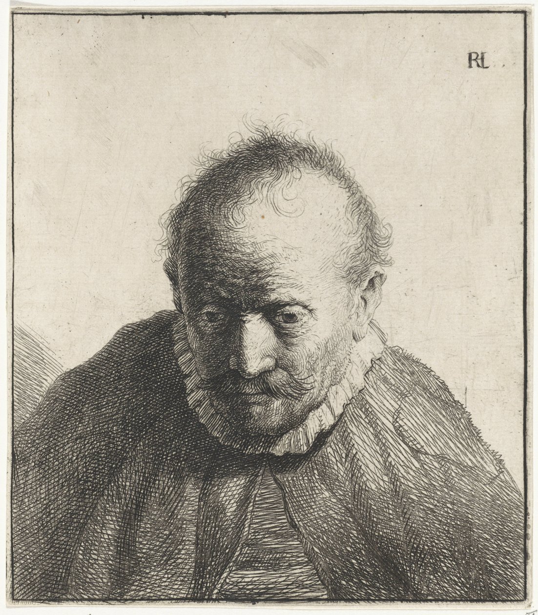 Busto di un vecchio da Jan Gillisz. van Vliet