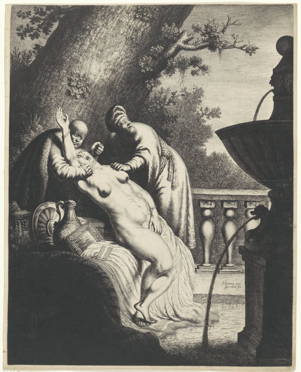Susanna e i vecchioni da Jan Gillisz. van Vliet