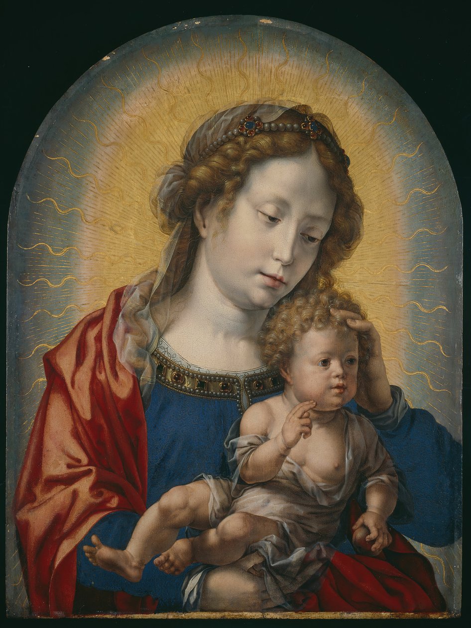 Vergine e Bambino, c. 1520 da Jan Gossaert
