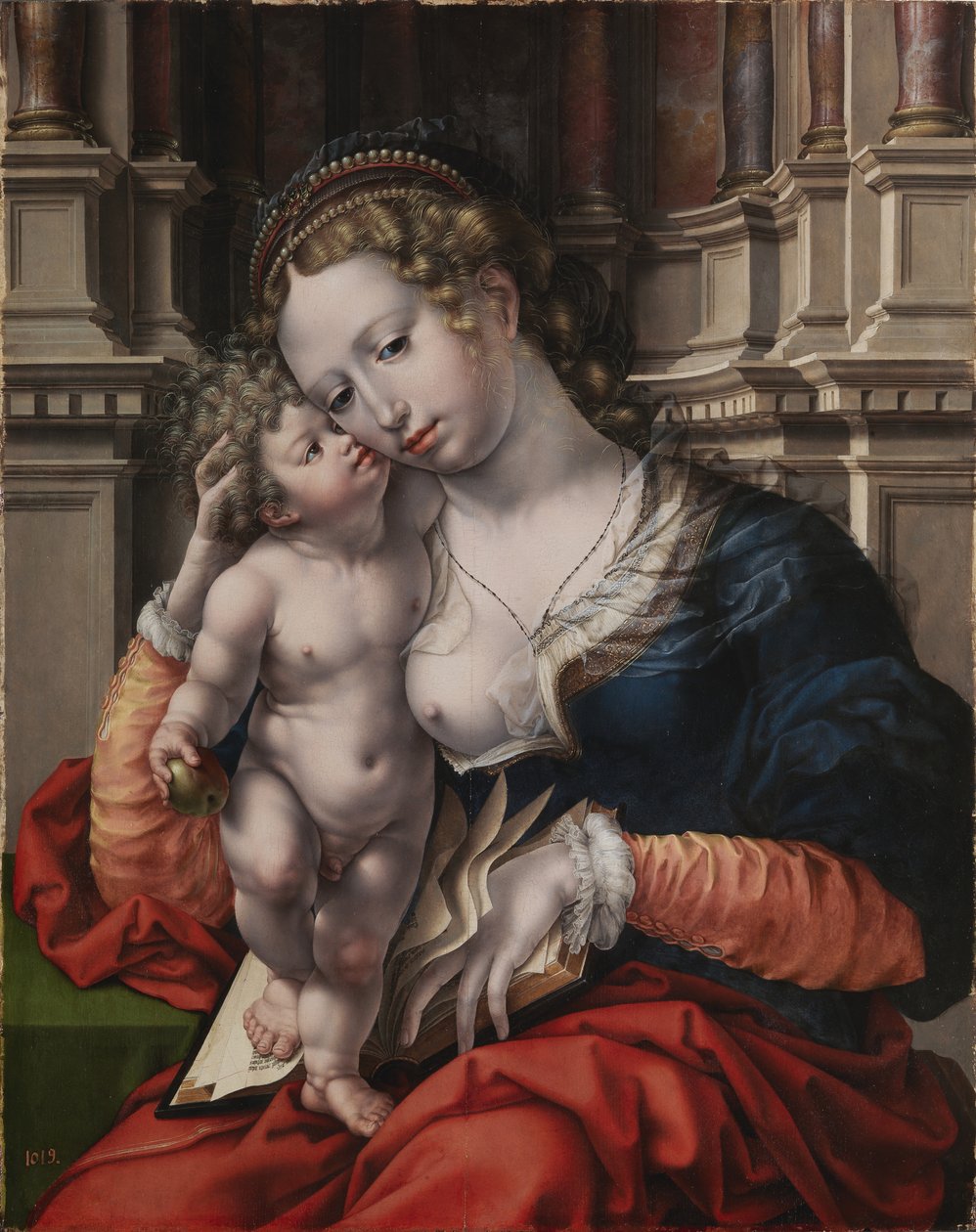 Vergine e bambino da Jan Gossaert