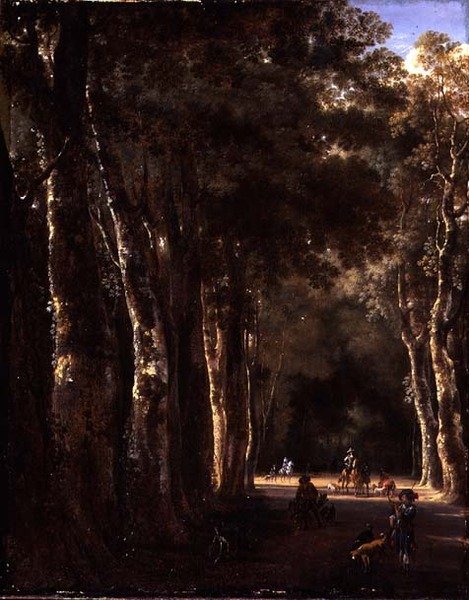 Il viale da Jan Hackaert