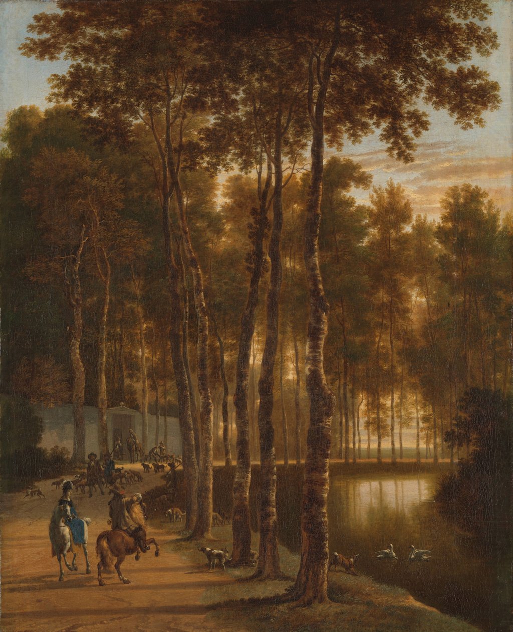 Il viale delle betulle da Jan Hackaert