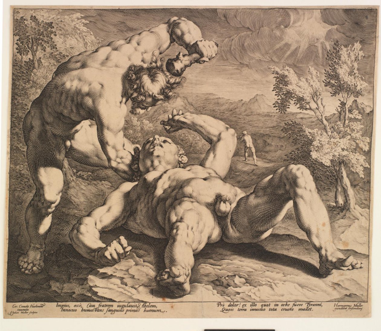 Caino uccide Abele da Jan Harmensz. Muller
