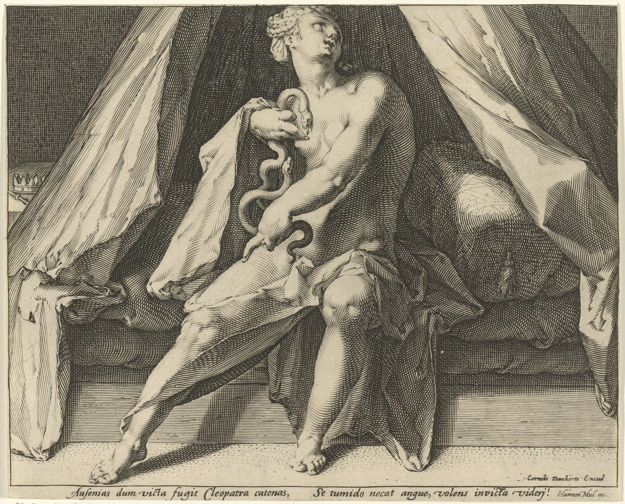 Morte di Cleopatra da Jan Harmensz. Muller