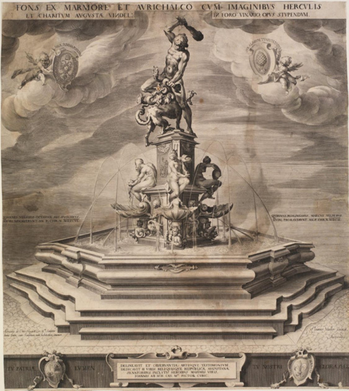 Fontana di Ercole ad Augusta da Jan Harmensz. Muller