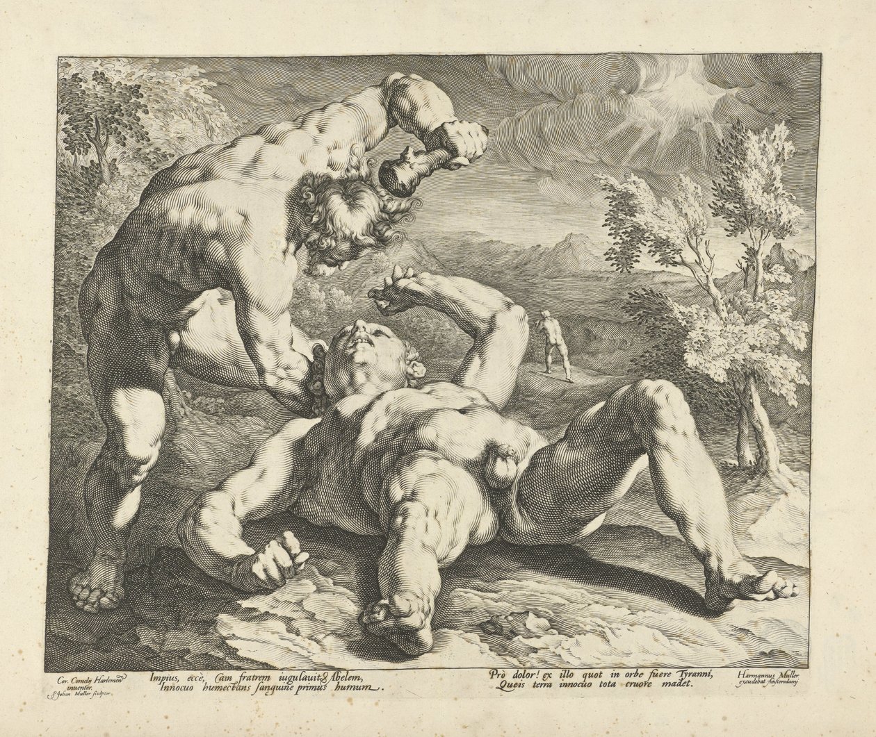 Caino uccide Abele da Jan Harmensz. Muller
