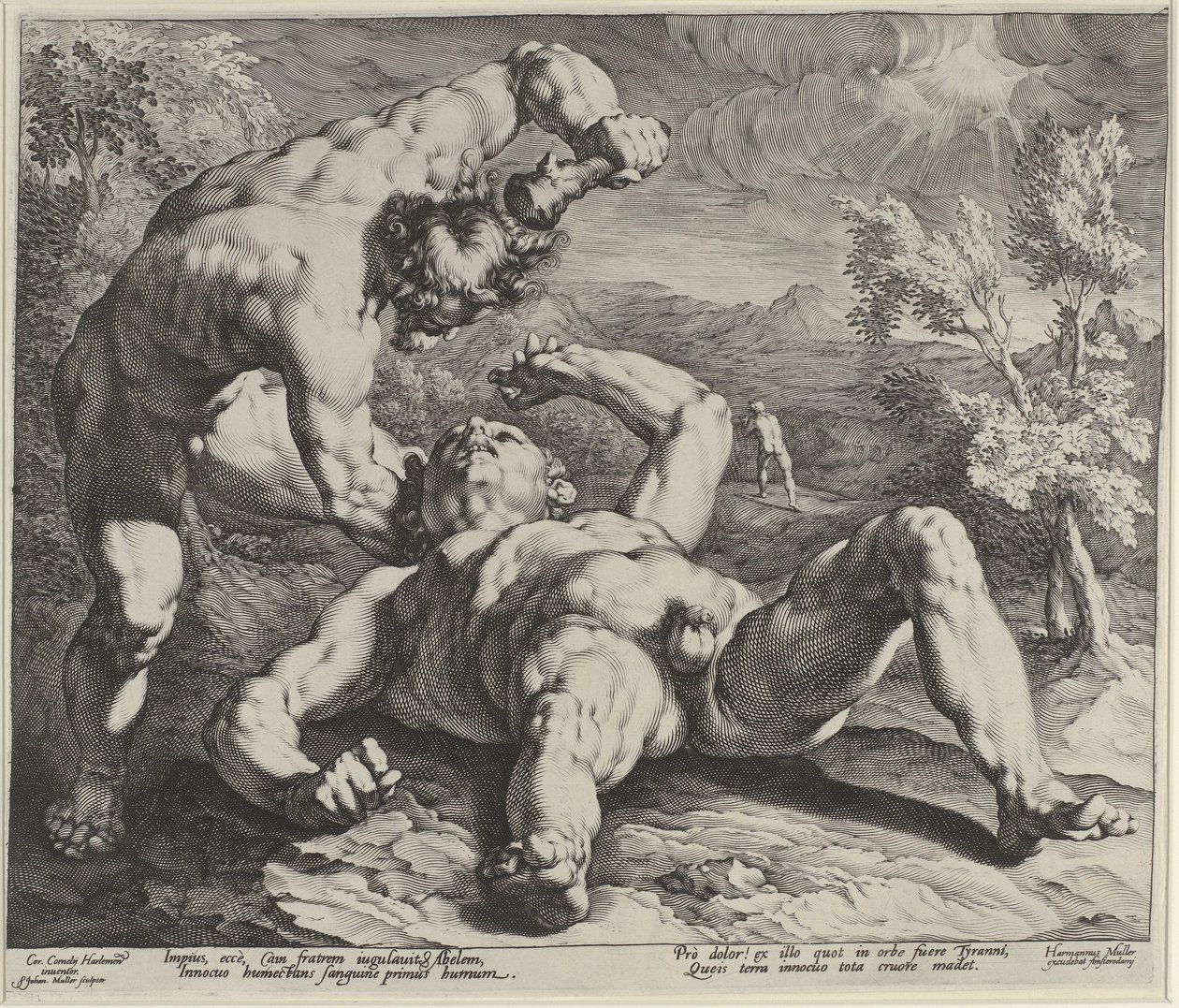 Caino uccide Abele da Jan Harmensz. Muller