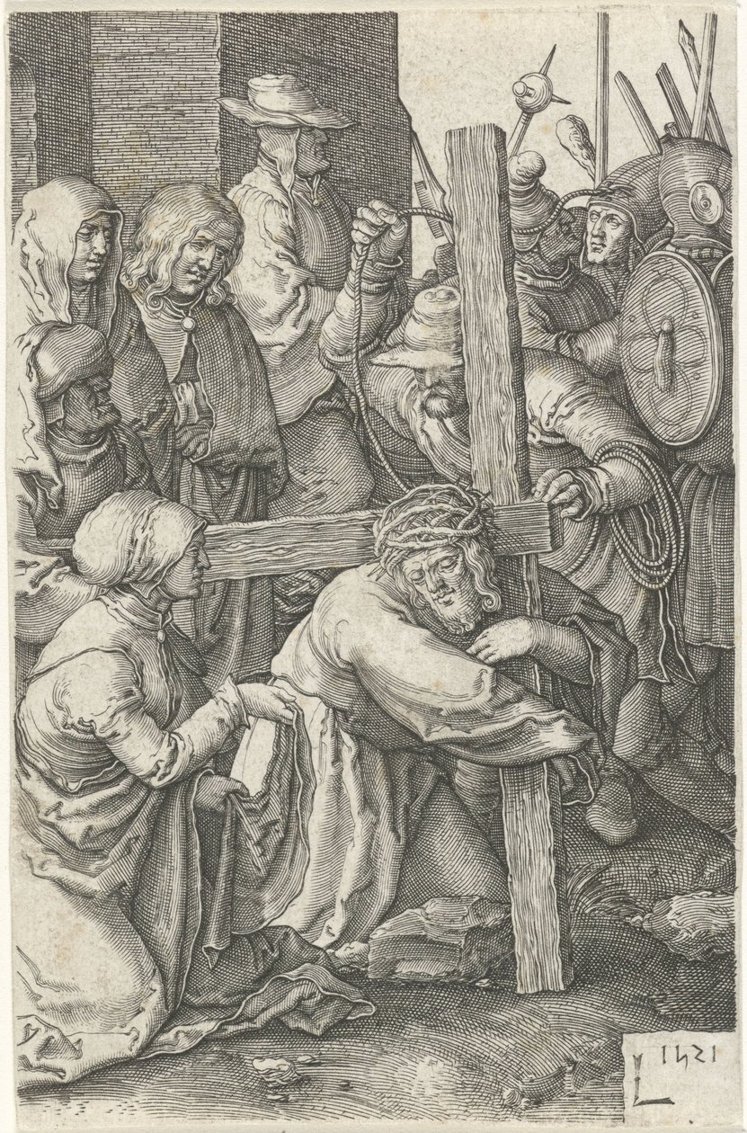 Portare la croce da Jan Harmensz. Muller
