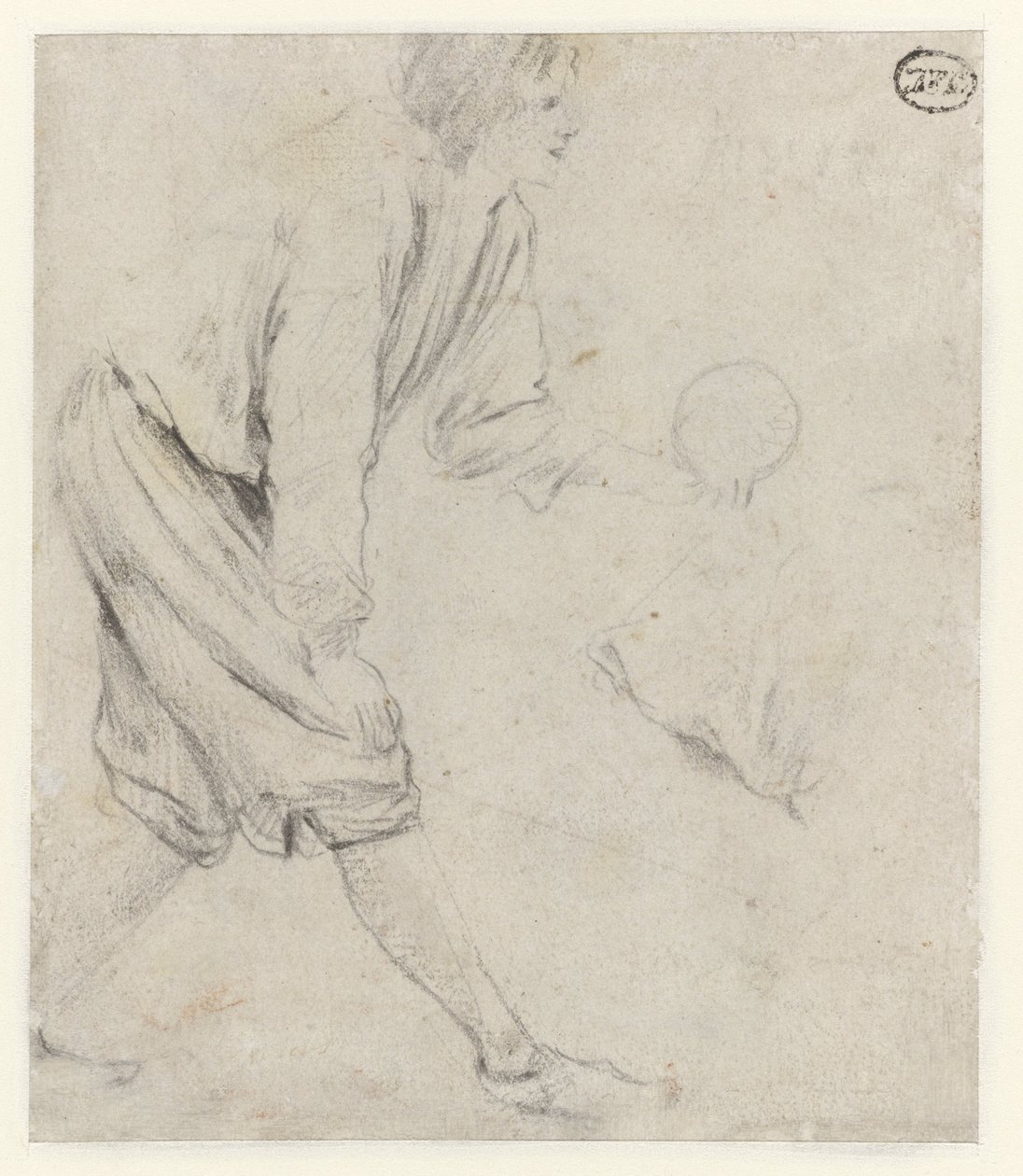 Studio di un uomo che gioca a bocce da Jan Havicksz. Steen