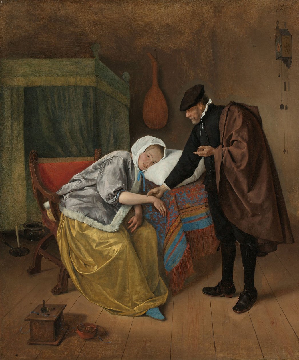 La donna malata da Jan Havicksz. Steen