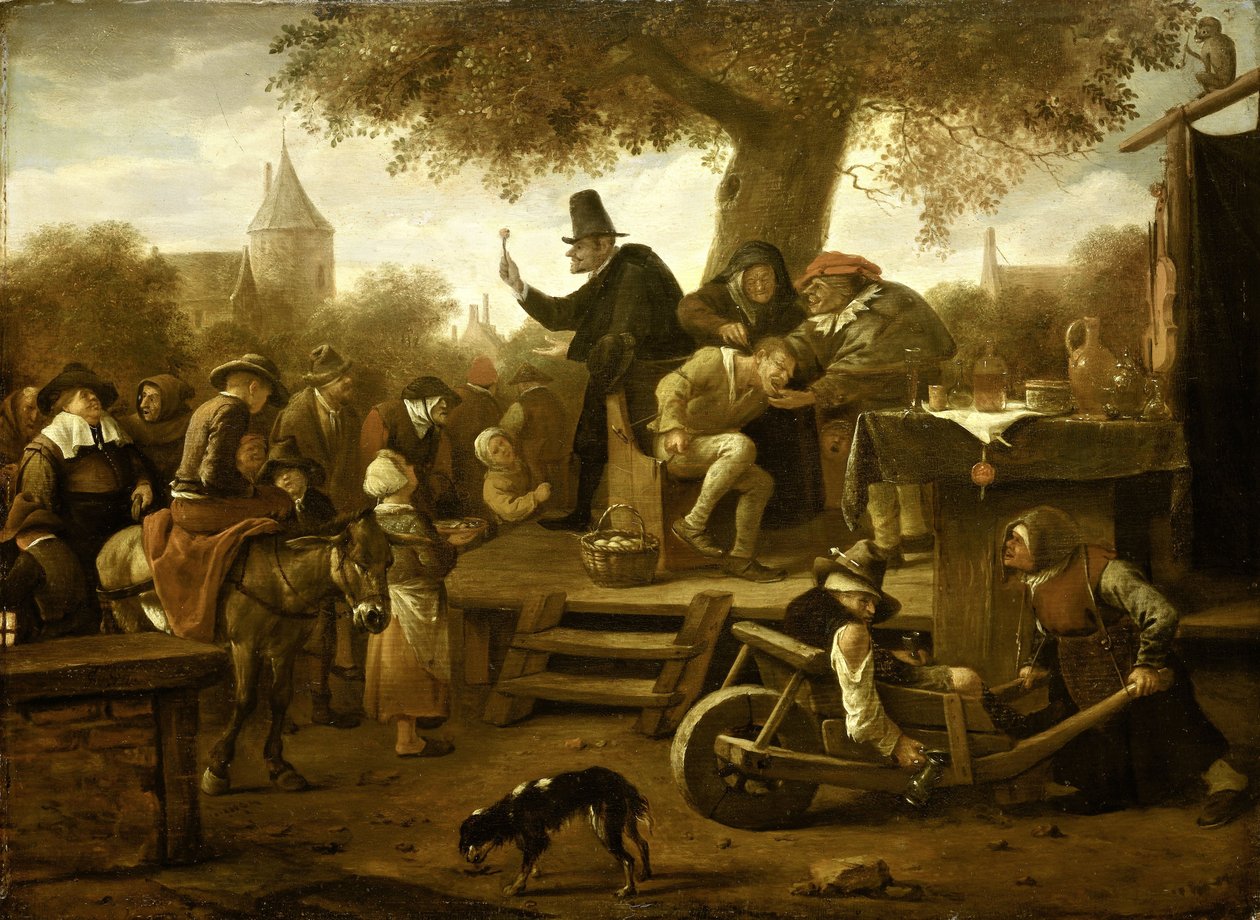 Il ciarlatano da Jan Havicksz. Steen